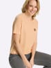 Sieh an! Kurzarm-Shirt in apricot