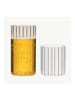 ZOHA Glas 2er Set Stripe Riffel Glas, Glas, Hitzebeständig 200ml in Transparent