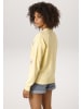 Aniston CASUAL Strickjacke in hellgelb-weiß-gelb