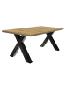 58 aufm Kessel ESSTISCH ausziehbar Eike 7 140 x 90 x 75 Esszimmertisch Schwarzstahl/Asteiche