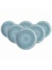like. by Villeroy & Boch 6er Set Dessertteller Perlemor Aqua in Blau ø 23,8 cm