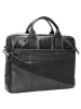 Strellson Hyde Park Charles Aktentasche Leder 39 cm Laptopfach in black
