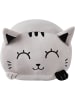 i-Total Dekoratives Kissen für Bett Sofa Bequem und kuschelig graue Katze