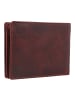 Greenburry Rugged Geldbörse RFID Schutz Leder 12.5 cm in brown