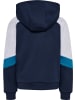 Hummel Kinder Hoodie "Loose Blocked Zip Hoodie" in Blau