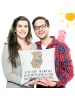 Mr. & Mrs. Panda Zierkissen Bär Autismus mit Spruch in Weiß