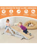 COSTWAY Klettergerüst 5in1 Indoor in Grau