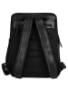 SPIKES & SPARROW Rucksack echt Leder in schwarz