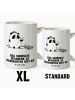 Mr. & Mrs. Panda Große Kaffeetasse Panda Weihnachtsgeschenk mit ... in Weiß