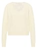 faina Damen Strickpullover in Wollweiss