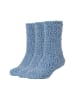 camano Kuschelsocken cosy fuzzy 3er Pack warm & cozy in ashley blue