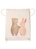 Mr. & Mrs. Panda wander rucksack Bär und Hase Umarmen ohne Spruch in Creme
