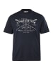 Men Plus Kurzarm T-Shirt in navy blau