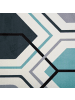 Beliani Kurzflor GIRESUN in Bunt/Blau/Grau - (W) 160 x (H) 0.5 x (L) 230 cm