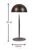 Coen Bakker LED Tischlampe dimmbar Innen & Außen 22x9,5cm Rund in Anthrazit