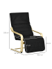 HOMCOM Relaxsessel in Schwarz 66,5L x 94B x 100H cm