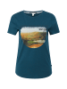 QS T-Shirt kurzarm in Petrol