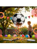 relaxdays 3-tlg. Pinata Set "Fußball" in Weiß/ Schwarz - Ø25 cm