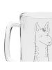 Mr. & Mrs. Panda Bierkrug Lamakopf Genervt ohne Spruch in Transparent