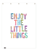 Juniqe Duschvorhang "Enjoy The Little Things" in Bunt