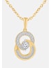 Diamant Exquis Halskette aus 375 Gelbgold mit Diamant