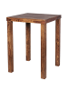 FineBuy Bartisch in Braun / Sheesham / 80x80x110