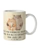 Mr. & Mrs. Panda Tasse Bären Liebe mit Spruch in Naturpapier
