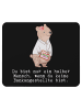 Mr. & Mrs. Panda Mauspad Bankangestellte Herz mit Spruch in Schwarz