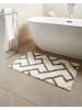 Beliani Badematte GARHI in Beige/Grau - (W) 60 x (L) 90 cm