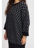 ICHI Strickpullover IHALVINO MS 20121705 moderner Strickpullover in schwarz