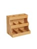relaxdays Tee-Organizer in Natur - (B)27 x (H)24 x (T)17,5 cm