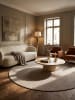 KADIMA DESIGN Flachgewebe-Teppich Berber-Tradition Uni Meliert Pflegeleicht in Beige