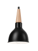 Licht-Erlebnisse Pendelleuchte (B)15 x (L)46 cm in Schwarz HolzSchwarz Holz