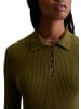 Marc O'Polo DENIM Polo-Strickkleid A-Shape in Dark Green Melange