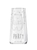 Mr. & Mrs. Panda Sektglas Bär Party mit Spruch in Transparent