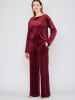 JOOP! Sweatpants Velvet in DARK RED