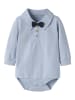 name it Langarm Hemdbody mit Fliege NBMNOLLER in blue fog