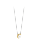 Ti Sento Milano Halskette The Outlined Pearl in silber-gold