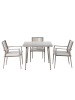 home24 Gartenessgruppe Sula 5-teilig in Beige