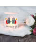 Mr. & Mrs. Panda Kerzenhalter Sternzeichen Zwilling mit Spruch in Transparent