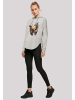 F4NT4STIC Oversized Hoodie Schmetterling Bunt in grau