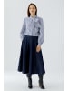 Oui Schluppenbluse in white blue