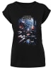 F4NT4STIC T-Shirt 'Star Wars Galaxy Space Fight Classic' in schwarz