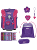 Scout Micro Superflash Extreme Schulranzen-Set 4-tlg. Heartbeat in lila
