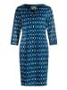 CARTOON Casual-Kleid mit Muster in Blau/Grün
