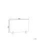 Beliani Schreibtischtrennwand SPLIT in Grau - (W) 80 x (H) 50 x (L) 1 cm