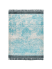 Beliani Kurzflor AKARSU in Blau/Beige - (W) 160 x (H) 0.4 x (L) 230 cm