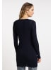DreiMaster Damen Long Cardigan Aus Ajourstrick in Marine
