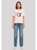 F4NT4STIC Tee Niedliches Goth Skelett Herz Seifenblasen in pink