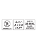 Clean Maxx Akku-Zyklon-Staubsauger 22,2V blau/silber Blau